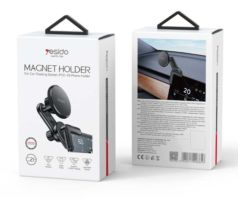 yesido C213 magnet holder for car floating  screen