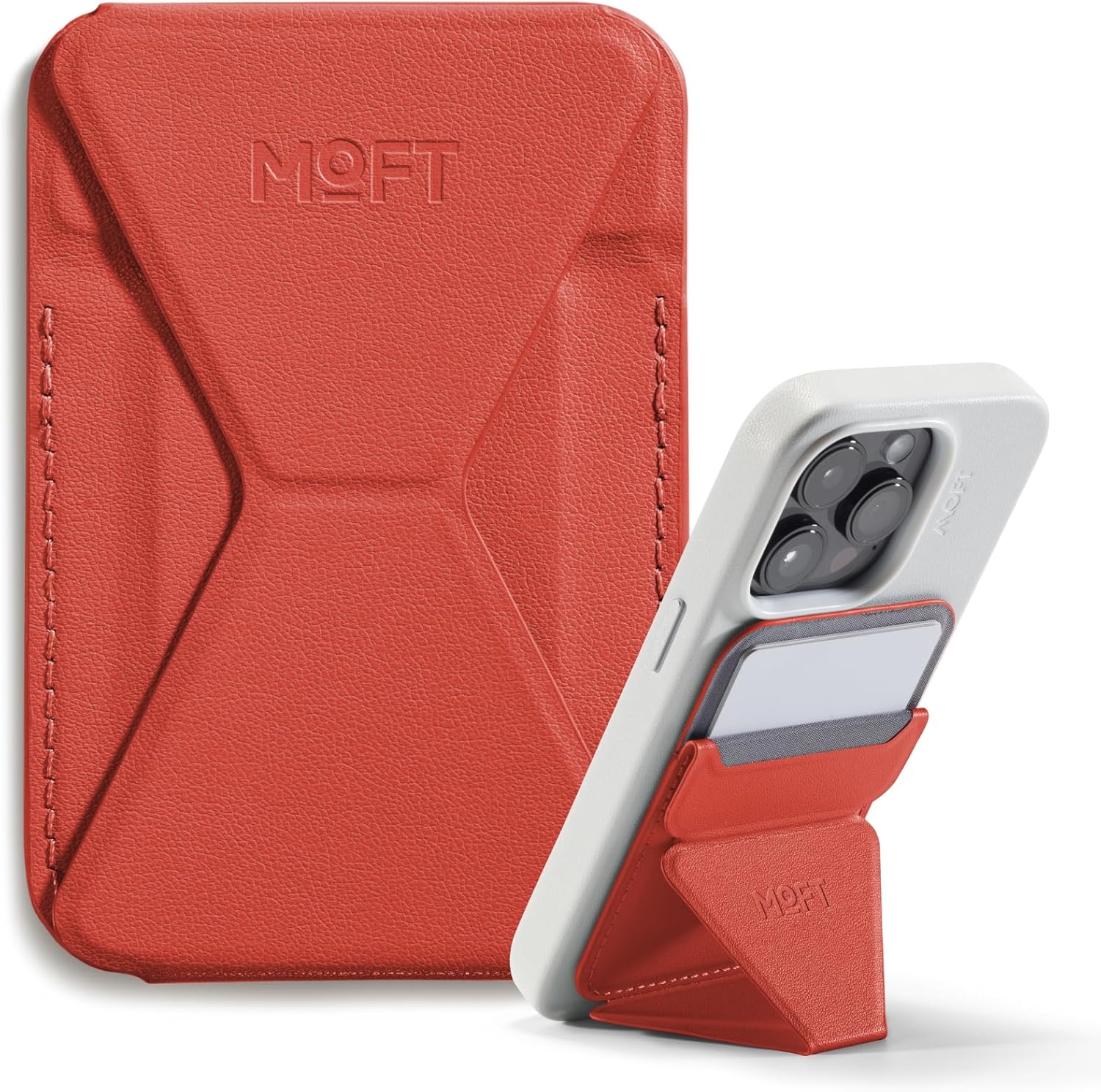 MOFT Magnetic Wallet Stand  Angle Adjustment & Magsafe Compatible Phone Stand-MS007MP-1-MO-SSRD - Sunset