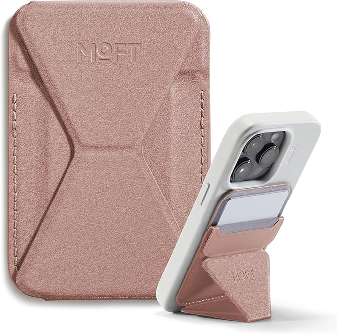 MOFT Magnetic Wallet Stand  Angle Adjustment & Magsafe Compatible Phone Stand-MS007MP-1-MO-CSND - Classic Nude