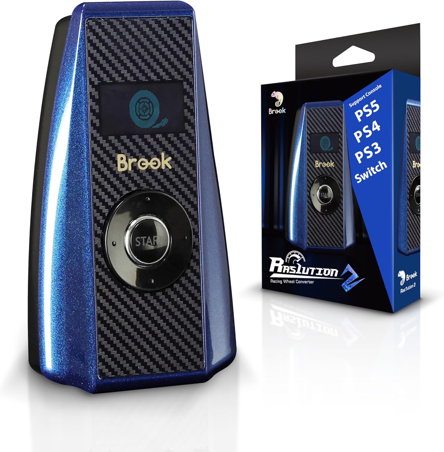 Brook Ras1ution 2 Racing Wheel Converter, Force Feedback, Steering Range, Super Slip Resistant Back Surface