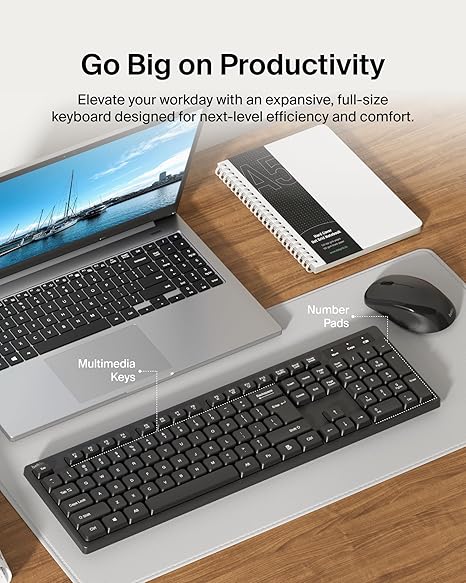 Belkin Wireless Keyboard and Mouse with USB-A Receiver