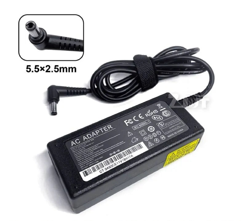 Toshiba Laptop Charger 19V 3.95A (5.5mm 2.5mm)