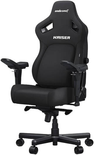 AndaSeat Kaiser 4 Series Premium Gaming Chair, 5° Sloping Seat Base, Linen Fabric, XL, Carbon Black | AD12YDDC-XLL-20-B-CF