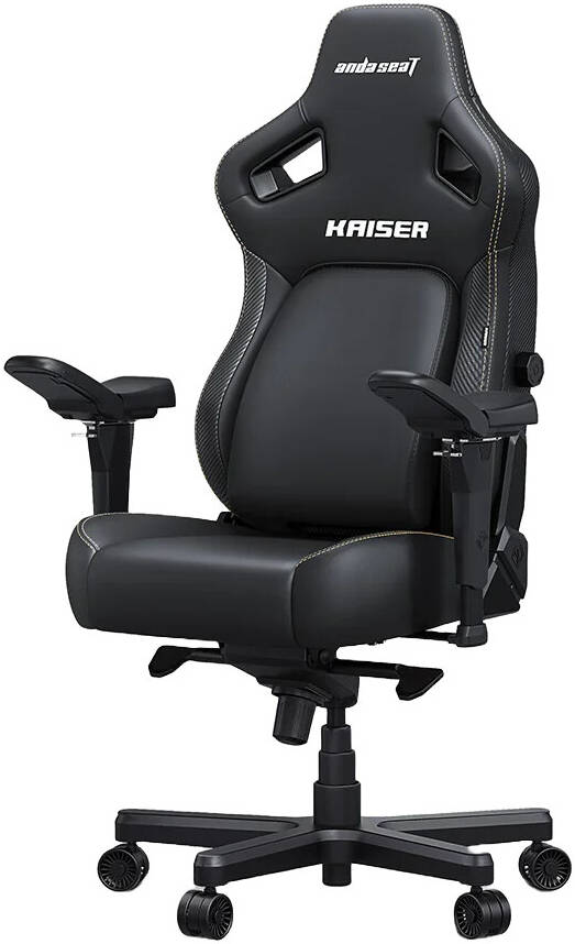 Anda Seat Kaiser 4 XL Premium Gaming Chair- Black AD12YDDC-XLL-20-B-PV/C
