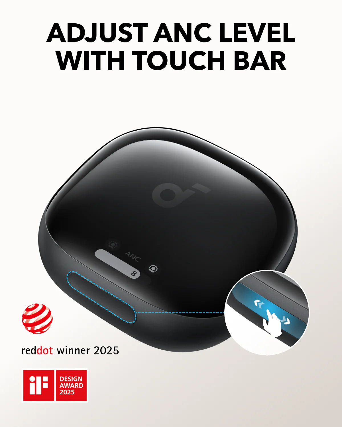 Anker Soundcore Liberty 4 Pro True-Wireless Earbuds | Noise Cancelling | A3954H11 - Black
