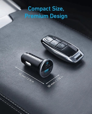 Anker 323 Car Charger 52.5W A2735h11 - Black