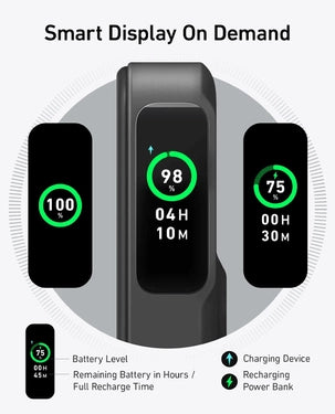 Anker MagGo PowerBank 15W 10000mAh Ultra-Fast Magnetic Charging with Smart Display A1654H11 - Black