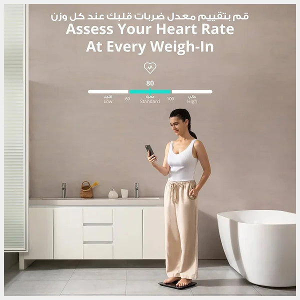 Anker Eufy Smart Scale P2 Pro |Weight Scale with Wi-Fi| Bluetooth || T9149K21- White