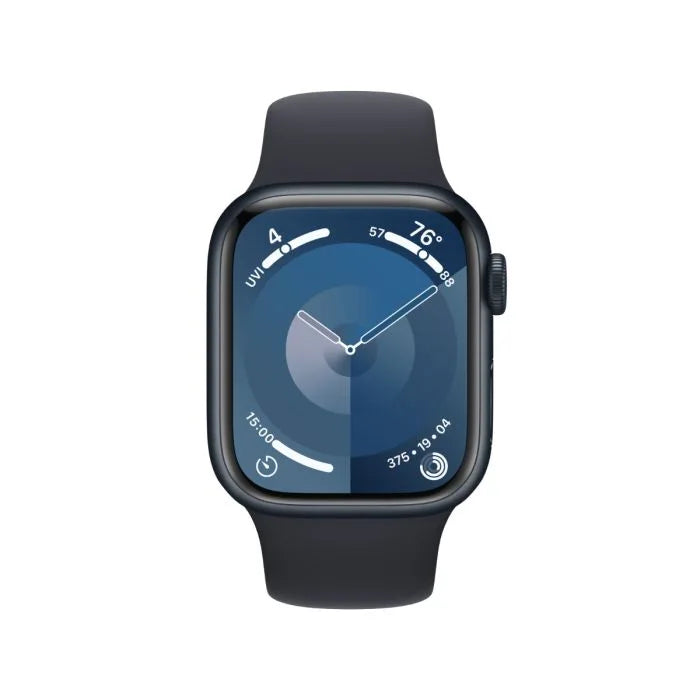 Apple Watch Series 9 45mm GPS, Midnight Aluminum Case with Midnight Sport Band