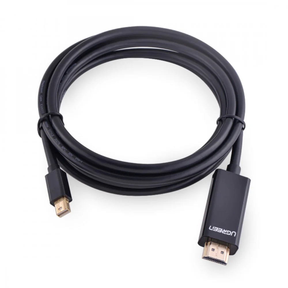 Ugreen Mini DP Male To HDMI Cable 4K - 3M - 10455