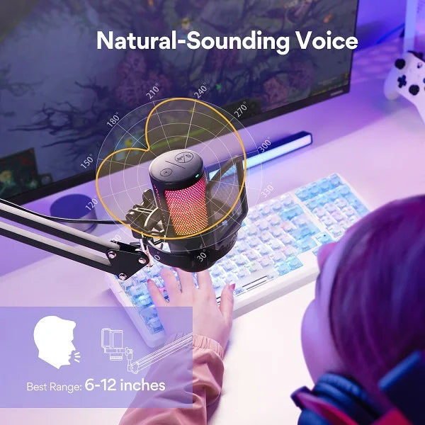 Maonocaster Gamerwave Condenser USB Gaming RGB Microphone - DGM20S