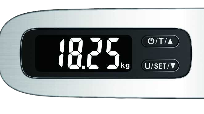 Green Lion Digital Luggage Scale 50kg Max - Silver