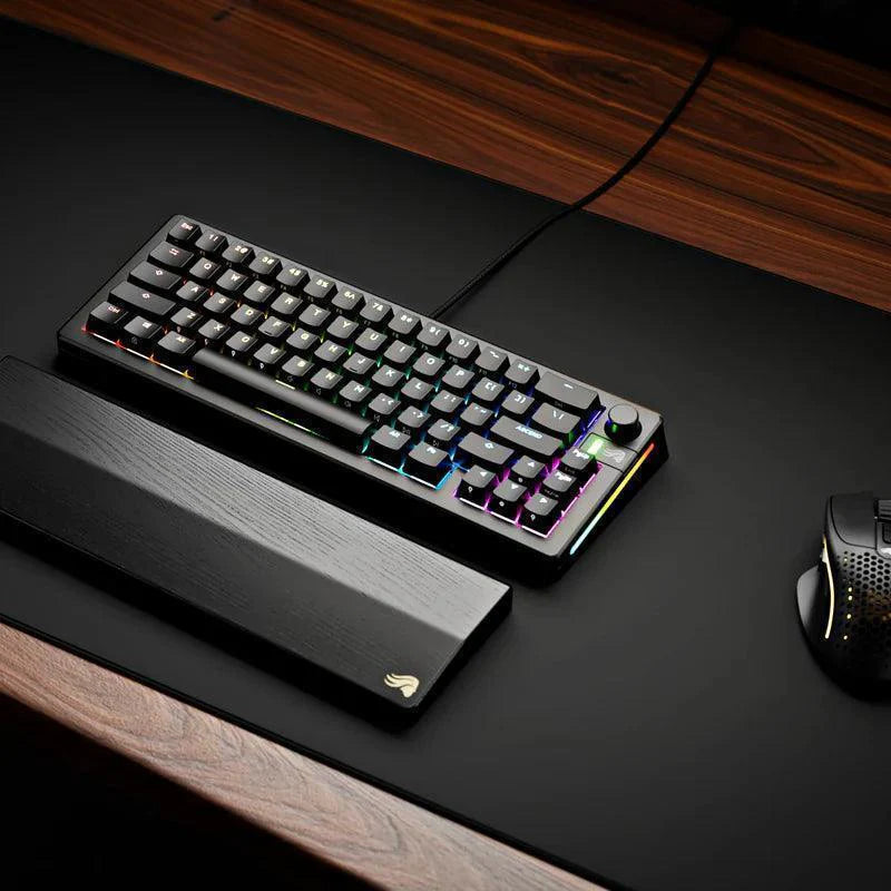 Glorious GMMK 3 65% Prebuilt Wired Keyboard GLO-KB-GMMK3-65-PB-FOX-W-BLK-AR-Black - Arabic