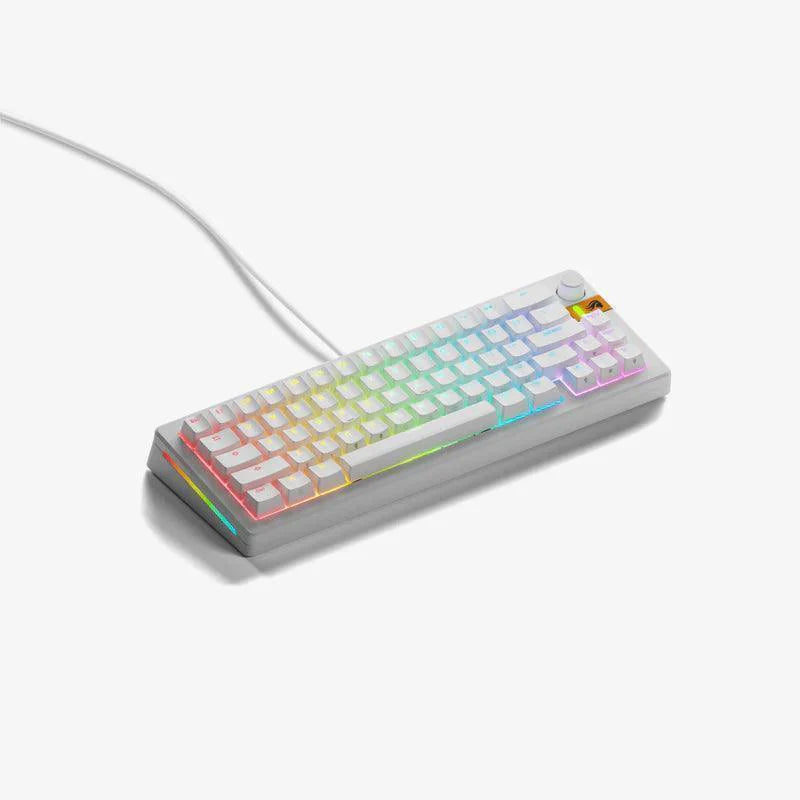 Glorious GMMK 3 HE 75% Prebuilt Wired Keyboard  (GLO-KB-GMMK3-75-PB-HE-W-WHT-AR)-Arabic-White