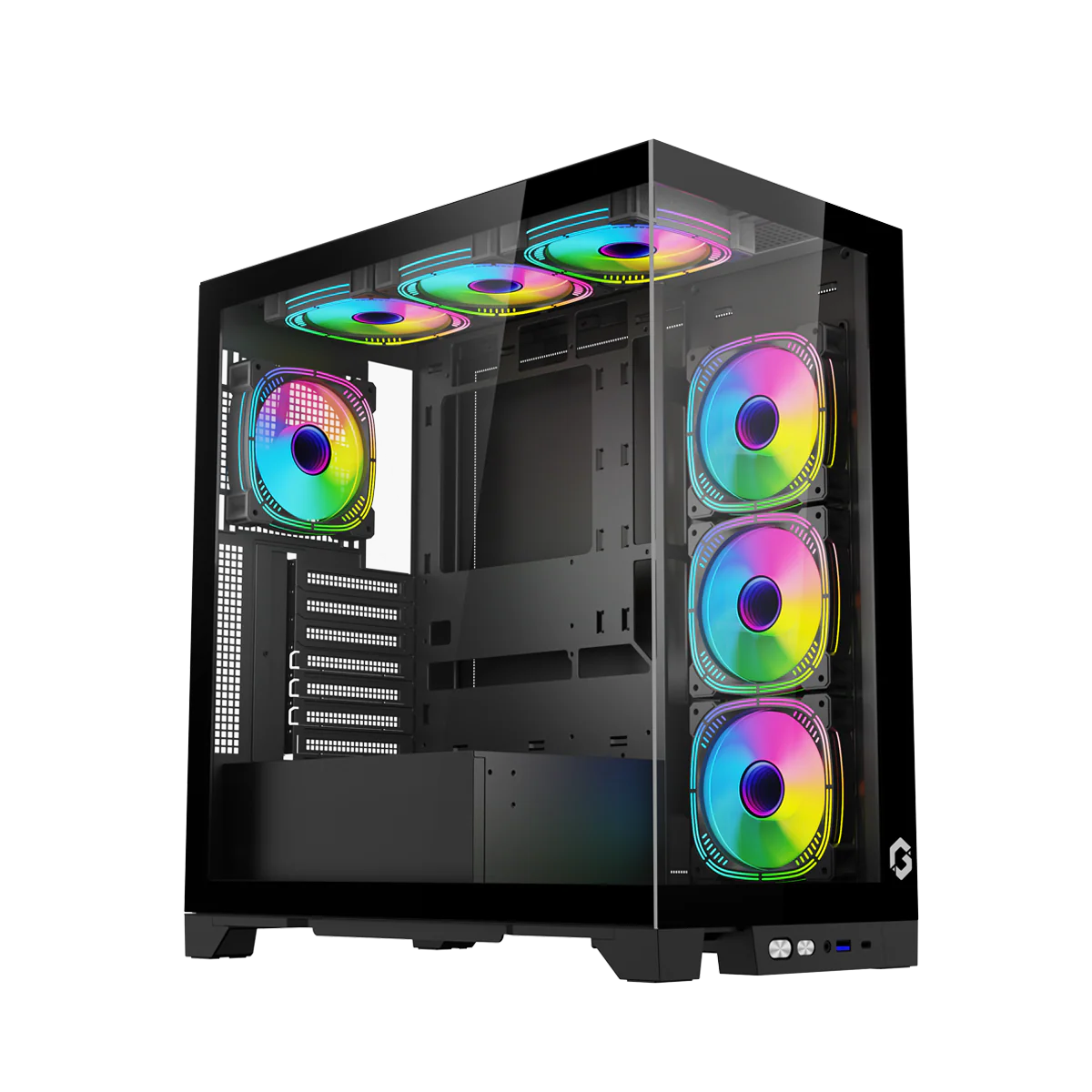 GAMEON Emperor Midnight IV Series Mid Tower Gaming Case - Black