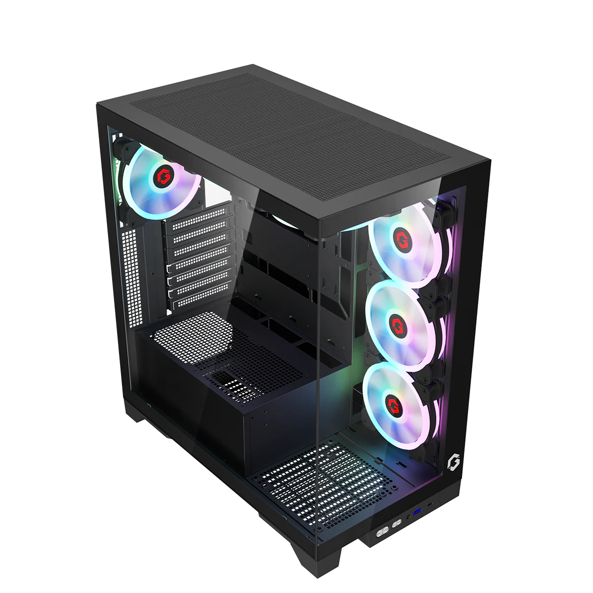GAMEON Emperor Midnight IV Series Mid Tower Gaming Case - Black