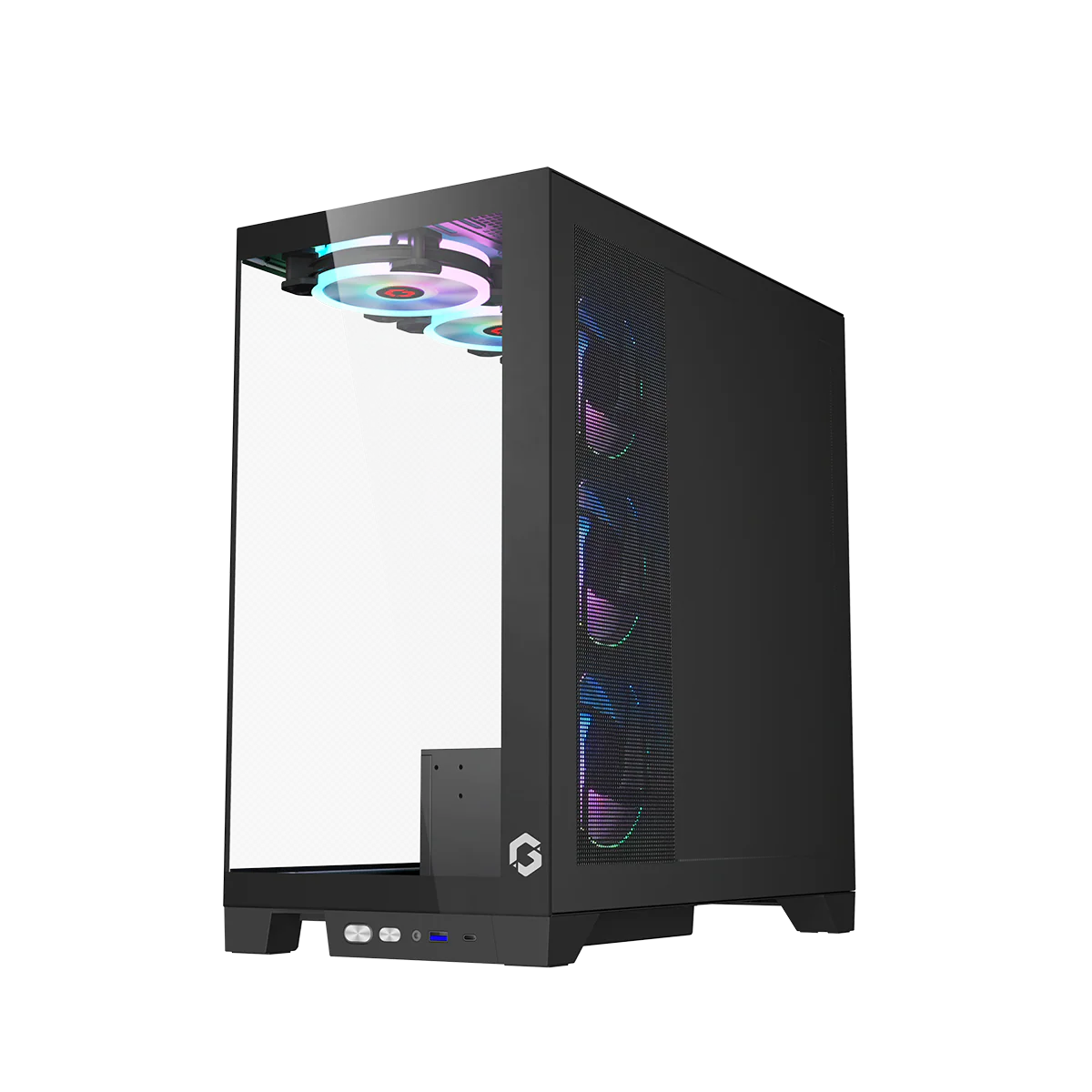 GAMEON Emperor Midnight IV Series Mid Tower Gaming Case - Black