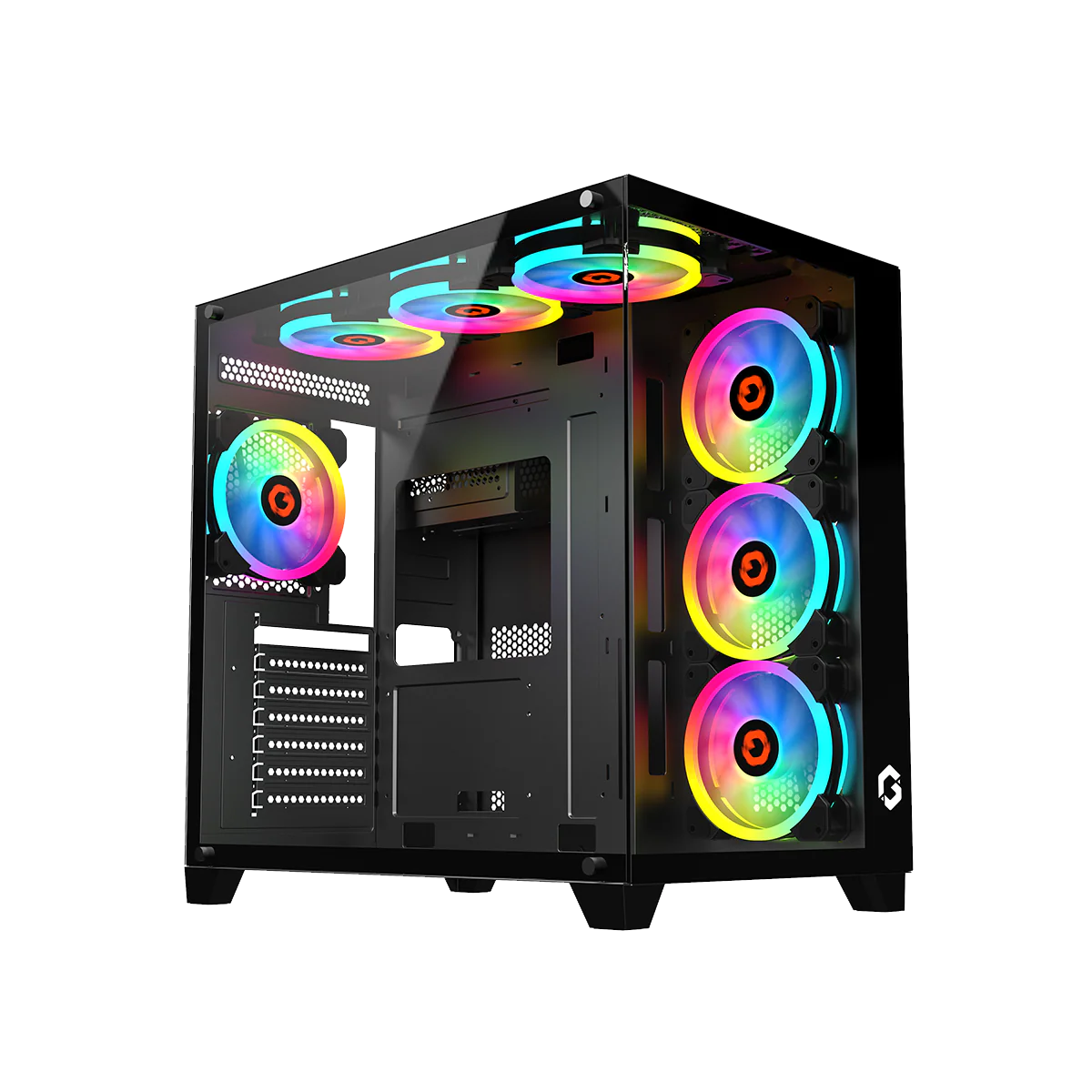 GAMEON Emperor Midnight Series Mid Tower Gaming Case - Black