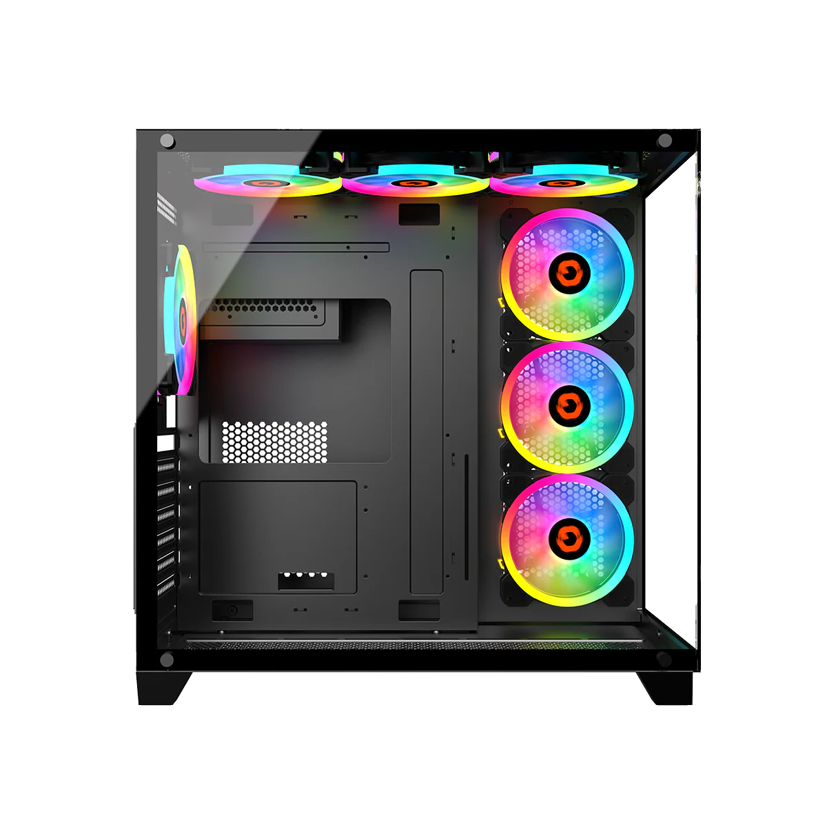 GAMEON Emperor Midnight Series Mid Tower Gaming Case - Black