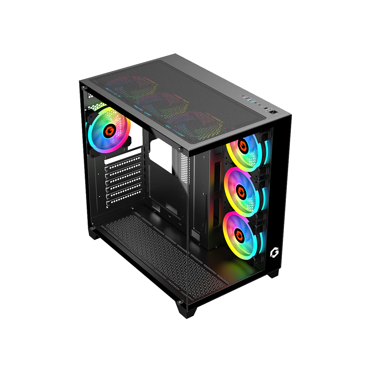 GAMEON Emperor Midnight Series Mid Tower Gaming Case - Black