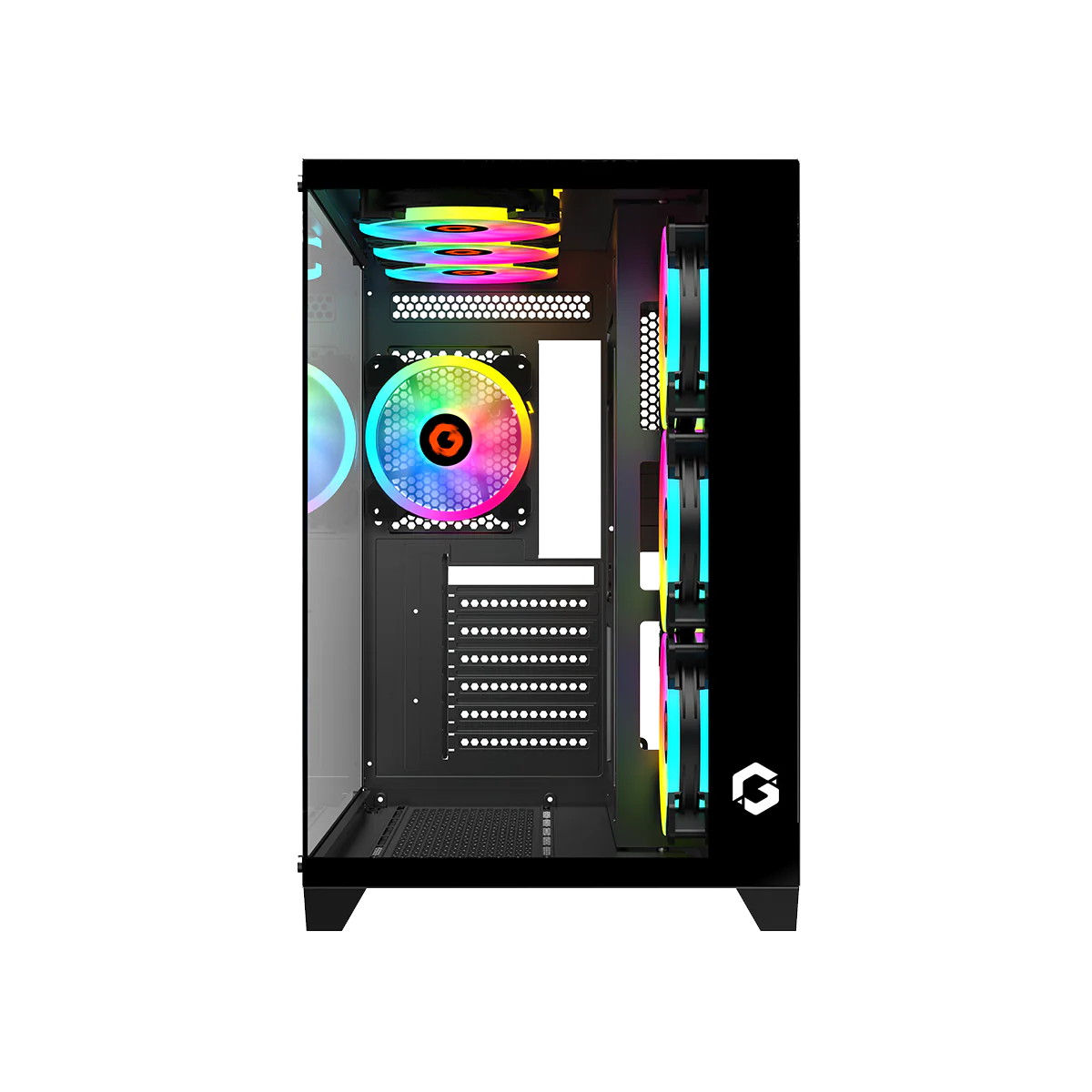 GAMEON Emperor Midnight Series Mid Tower Gaming Case - Black