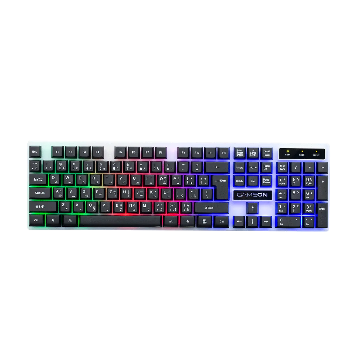 GAMEON DOMINION Series RGB Wired Keyboard & Mouse 2 in 1 Combo - English/Arabic-GO21KM-B