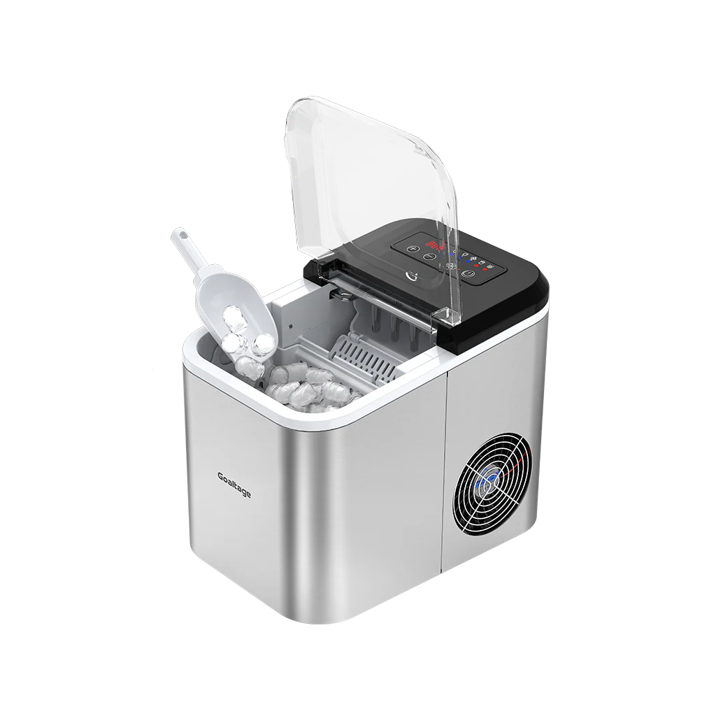 Goaltage ICM01 Quick Freeze Ice Maker with 1.6 L Capacity, Smart Control Panel and Low Energy Consumption Functionality