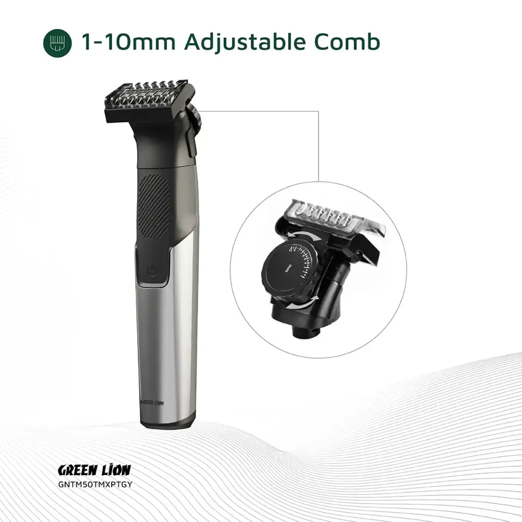 Green Lion 3 In 1 Expert Hair Trimmer & Shaver - Gray-GNTM50TMXPTGY