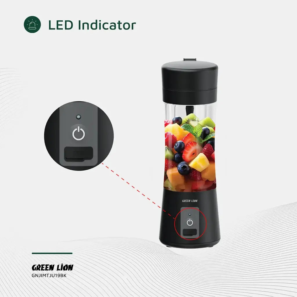 Green Lion Juice Mate Portable Juicer 380mL-Black