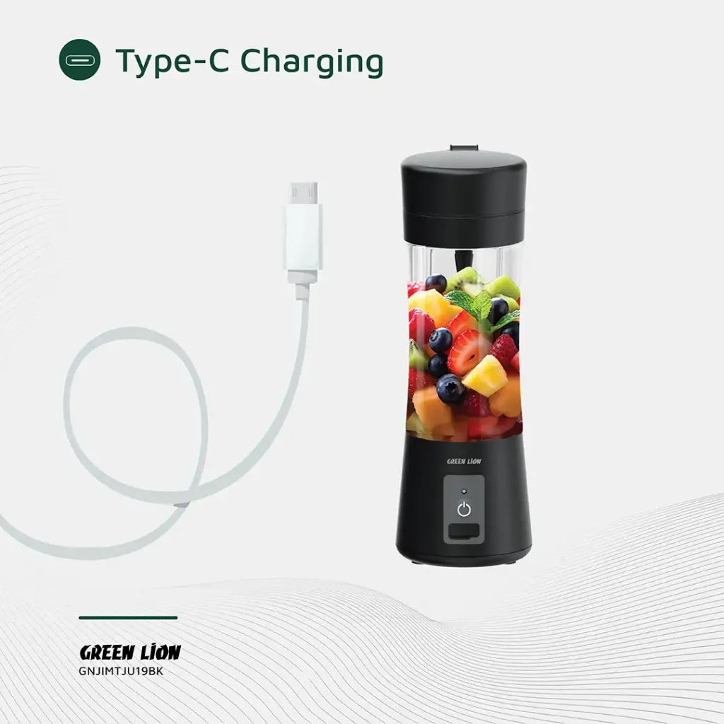 Green Lion Juice Mate Portable Juicer 380mL-Black