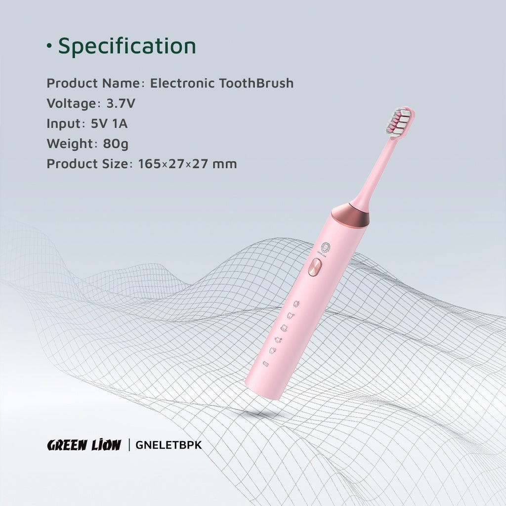 Green Lion Electric Toothbrush Pink