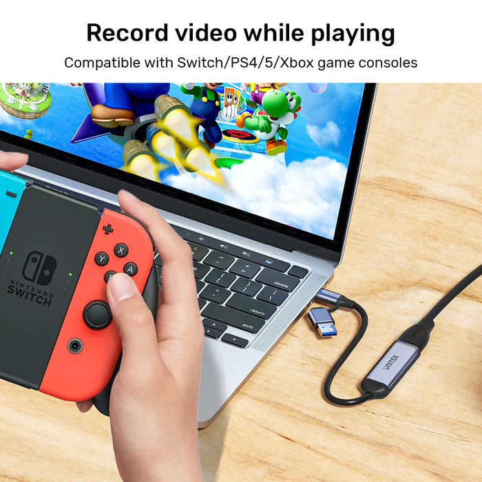 Unitek HDMI to USB-C/A Video Capture Card - V1167A