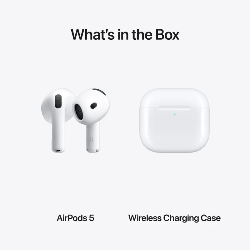 Apple AirPods 5 with Active Noise Cancellation and Wireless Charging Case