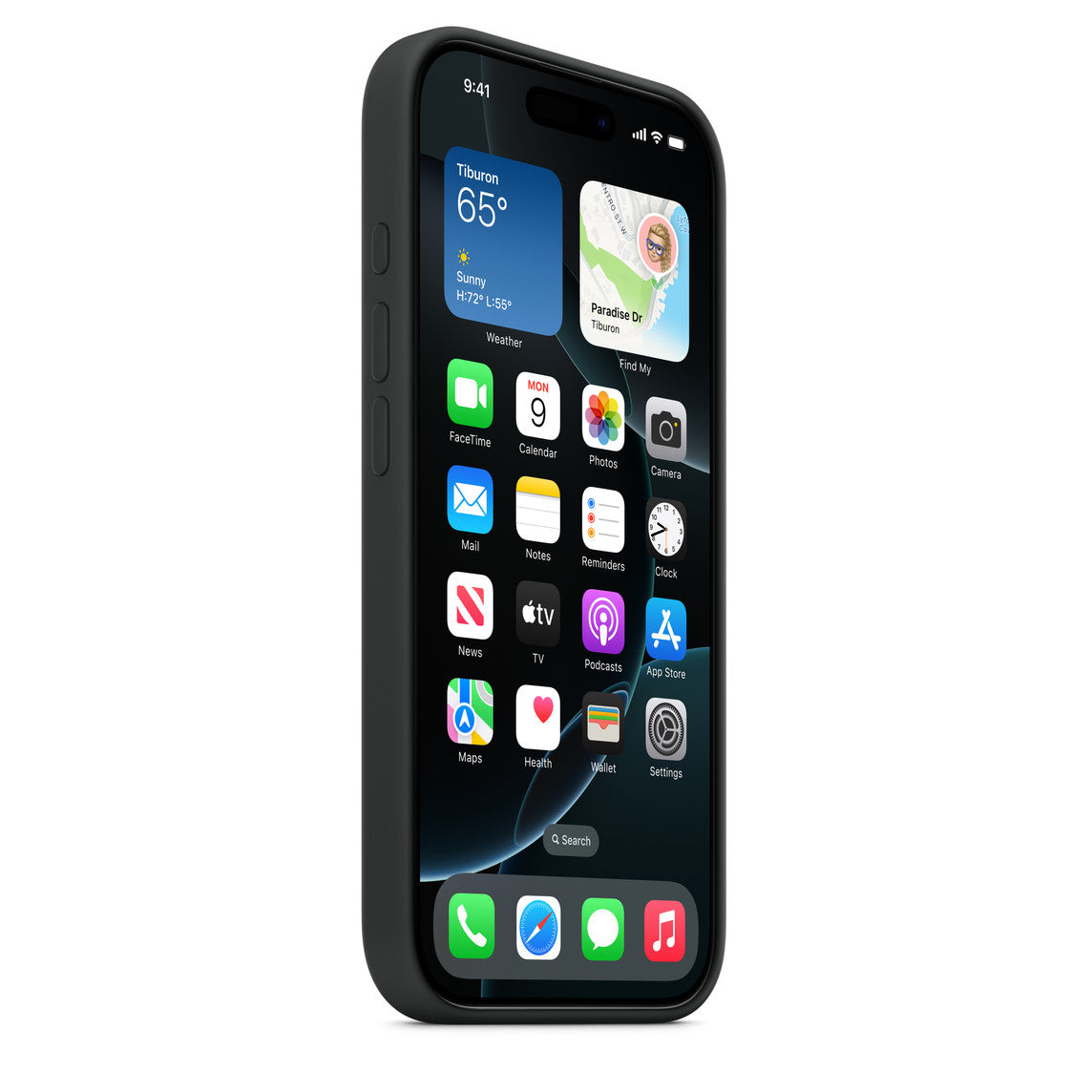 iPhone 16 Pro Silicone Case with MagSafe – Black