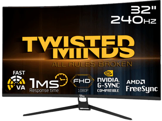 TWISTED MINDS TM32RFA Curved Gaming Monitor