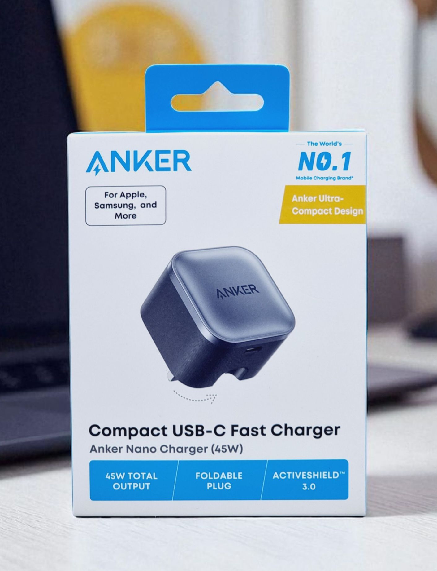 Anker 45W USB-C Nano Charger, Grey, A2692K11