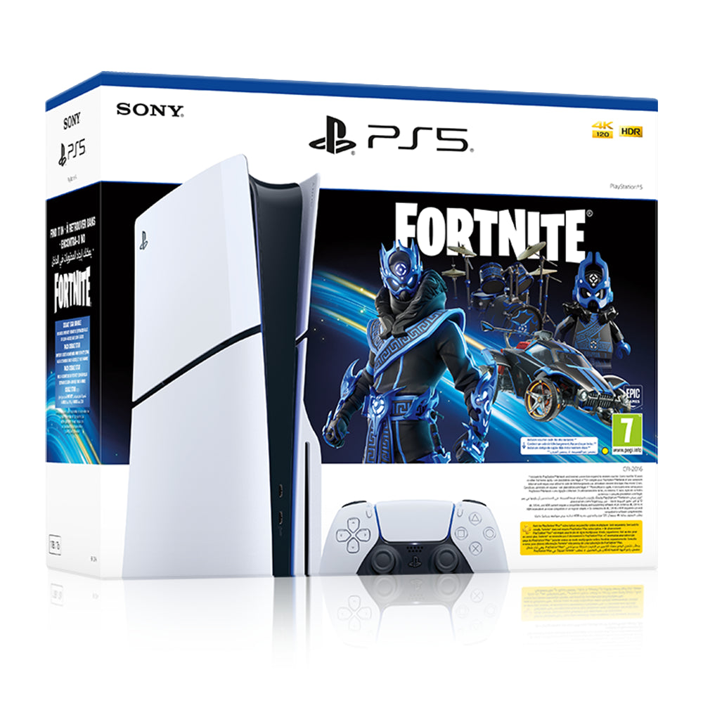 Sony PlayStation 5 Slim Fortnite Cobalt Star Bundle - Disk Edition