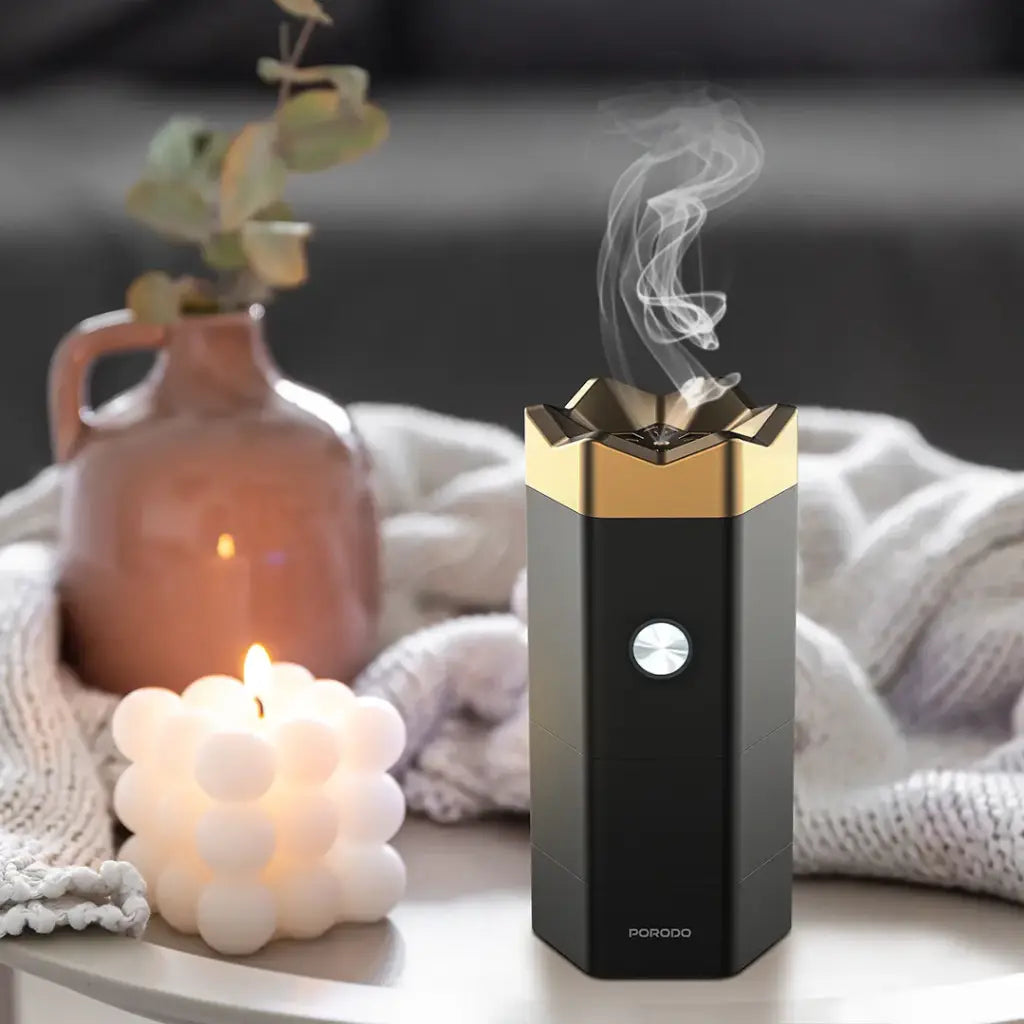 Porodo Lifestyle Oasis Mist Electronic Bakhour Burner - Black