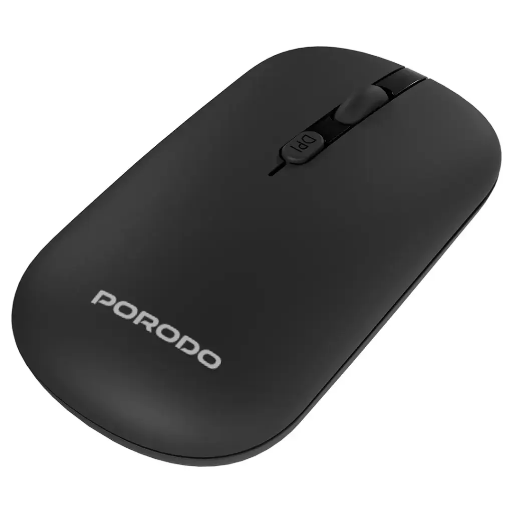 Porodo 6-In-1 Keyboard & Mouse Set - Black