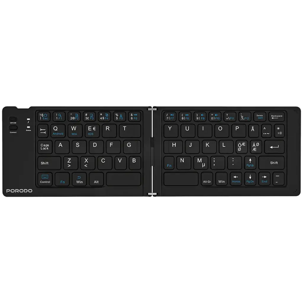 Porodo 6-In-1 Keyboard & Mouse Set - Black