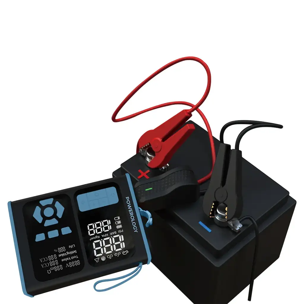 Powerology Jump Starter, Air Inflator & OBD II Car Fault Diagnosis Tool - Black/Blue-PPBCHA95BKBU