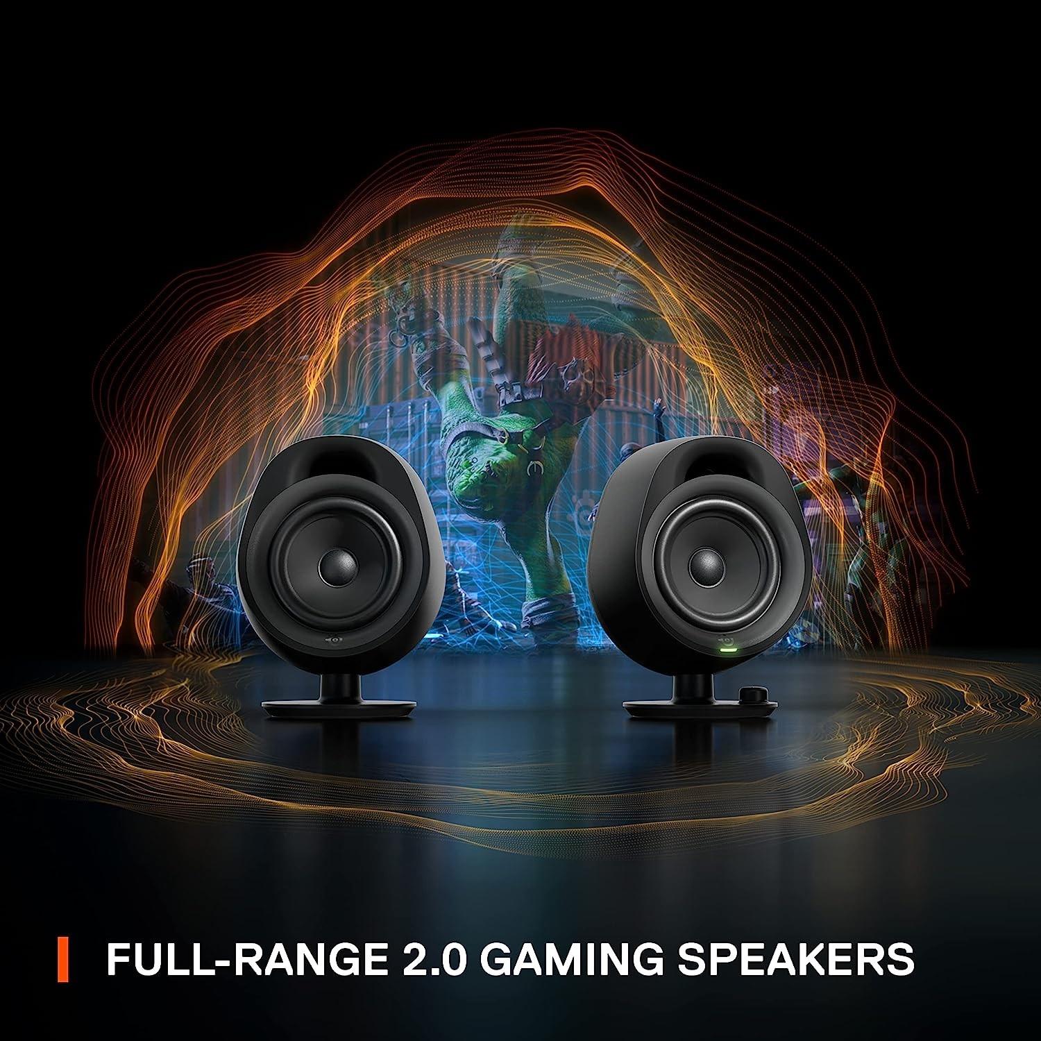 SteelSeries Arena 3 Full Range 2.0 Gaming Speakers - Black