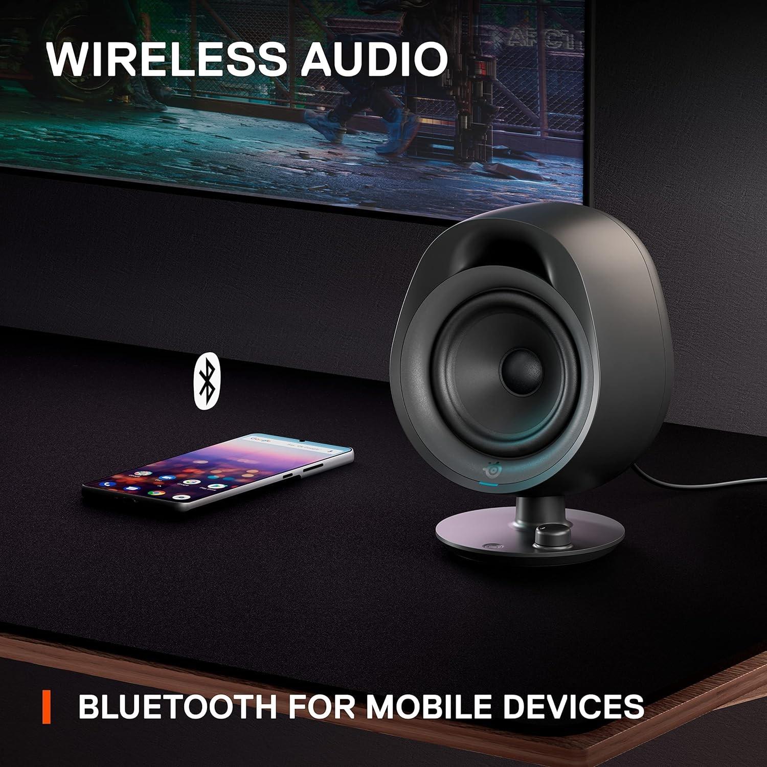 SteelSeries Arena 3 Full Range 2.0 Gaming Speakers - Black