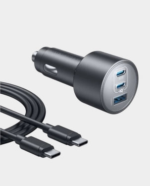 Anker Nano Car Charger | 167.5W | 3 Ports | USB-C to USB-C cable | USB-C (100W+45W) USB-A (22.5W) | B2737HA1 - Black