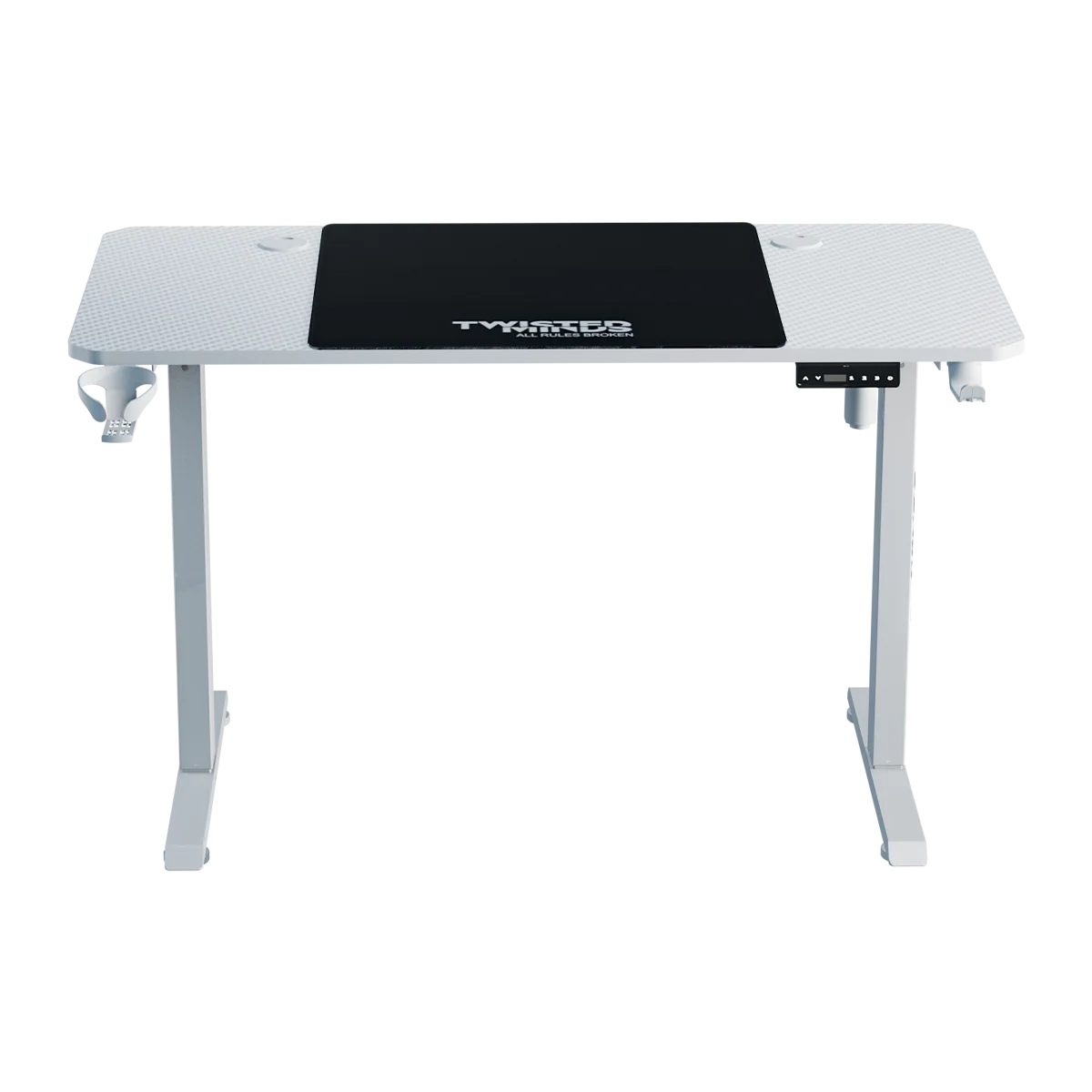Twisted Minds Height adjustable Gaming Desk - White - TM-PARADOX120-W