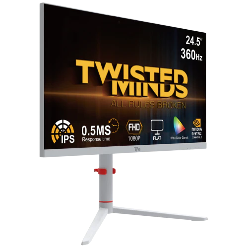 Twisted Minds Artic Pro Series Gaming Monitor, 24