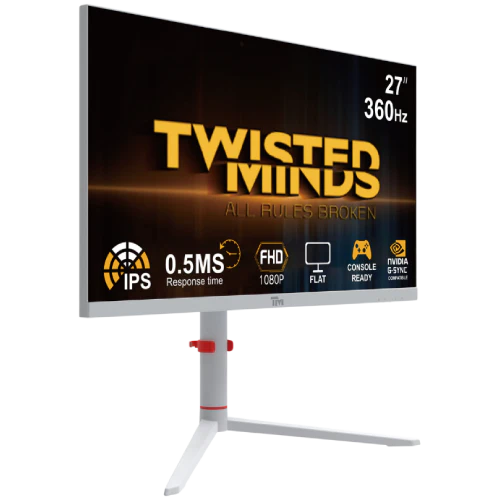 Twisted Minds Artic Pro Series Gaming Monitor, 27