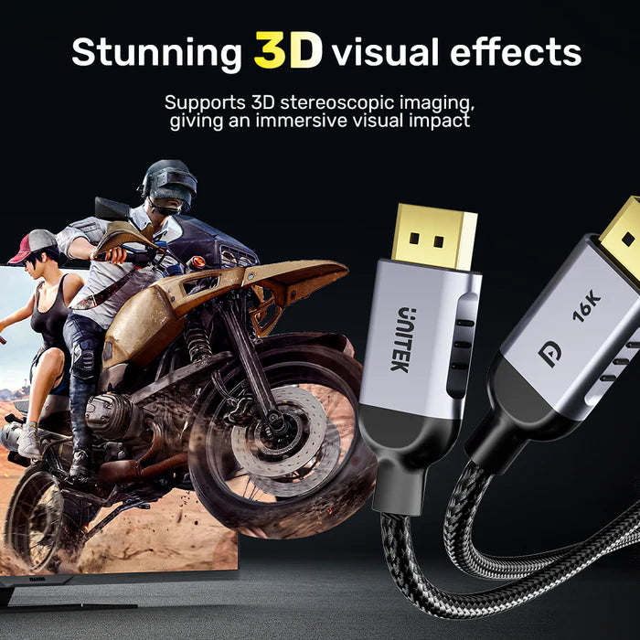 Unitek Gaming 8K@120Hz DisplayPort 2.1 Cable