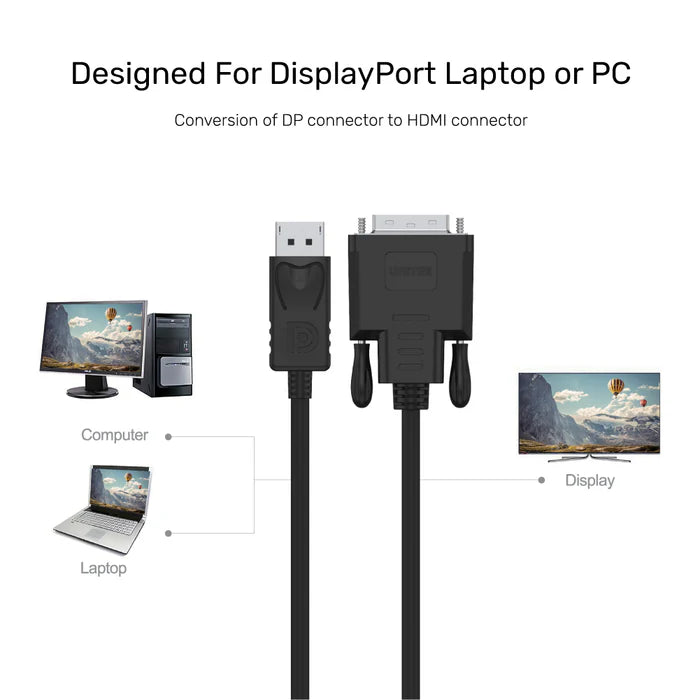 Unitek DisplayPort to DVI Cable - 5118BA