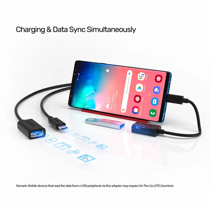 Unitek USB-C to USB-A Adapter with 5Gbps (USB 3.0) - Y-C476BK
